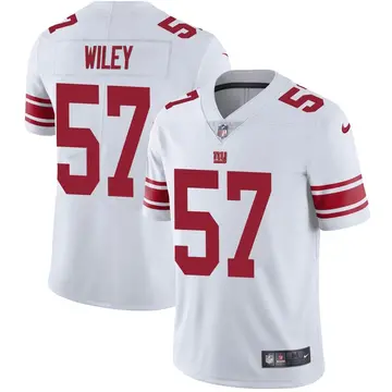 Nike Chuck Wiley Men's Limited New York Giants White Vapor Untouchable Jersey