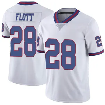 Nike Cor'Dale Flott Youth Limited New York Giants White Color Rush Jersey