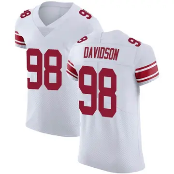 Nike D.J. Davidson Men's Elite New York Giants White Vapor Untouchable Jersey