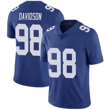 Nike D.J. Davidson Men's Limited New York Giants Royal Team Color Vapor Untouchable Jersey