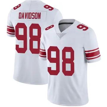 Nike D.J. Davidson Men's Limited New York Giants White Vapor Untouchable Jersey