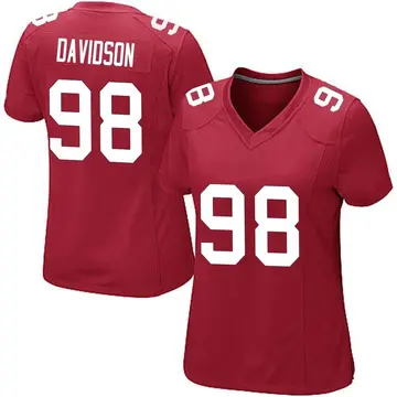 Nike D.J. Davidson Women's Game New York Giants Red Alternate Jersey