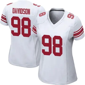 Nike D.J. Davidson Women's Game New York Giants White Jersey