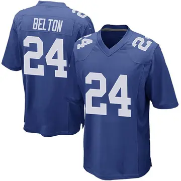 Nike Dane Belton Youth Game New York Giants Royal Team Color Jersey