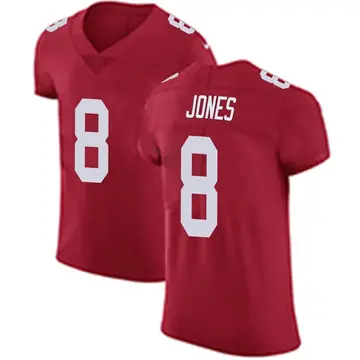 Nike Daniel Jones Men's Elite New York Giants Red Alternate Vapor Untouchable Jersey