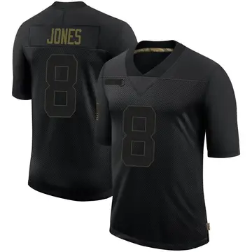 Nike Daniel Jones Youth Limited New York Giants Black 2020 Salute To Service Retired Jersey