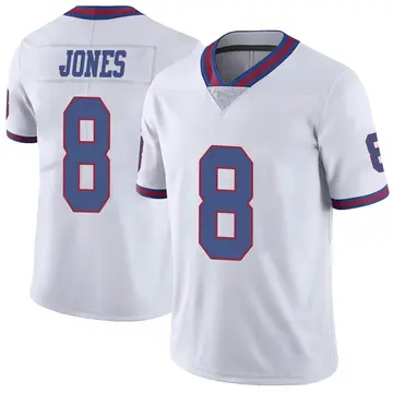 Nike Daniel Jones Youth Limited New York Giants White Color Rush Jersey