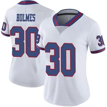 Nike Darnay Holmes Women's Limited New York Giants White Color Rush Jersey