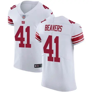 Nike Darrian Beavers Men's Elite New York Giants White Vapor Untouchable Jersey