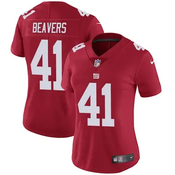 Nike Darrian Beavers Women's Limited New York Giants Red Alternate Vapor Untouchable Jersey