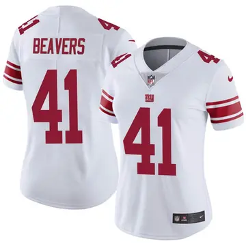 Nike Darrian Beavers Women's Limited New York Giants White Vapor Untouchable Jersey