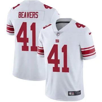Nike Darrian Beavers Youth Limited New York Giants White Vapor Untouchable Jersey