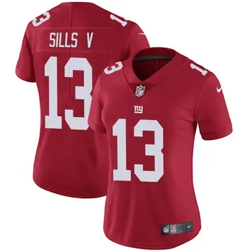 Nike David Sills V Women's Limited New York Giants Red Alternate Vapor Untouchable Jersey