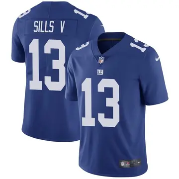 Nike David Sills V Youth Limited New York Giants Royal Team Color Vapor Untouchable Jersey