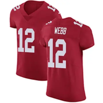 Nike Davis Webb Men's Elite New York Giants Red Alternate Vapor Untouchable Jersey