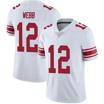 Nike Davis Webb Men's Limited New York Giants White Vapor Untouchable Jersey