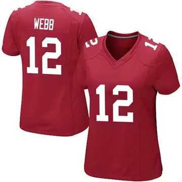 Nike Davis Webb Women's Game New York Giants Red Alternate Jersey