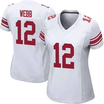 Nike Davis Webb Women's Game New York Giants White Jersey