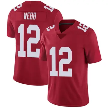 Nike Davis Webb Youth Limited New York Giants Red Alternate Vapor Untouchable Jersey