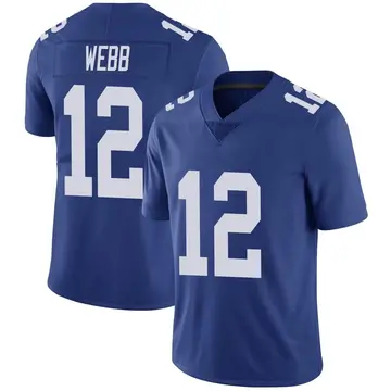 Nike Davis Webb Youth Limited New York Giants Royal Team Color Vapor Untouchable Jersey
