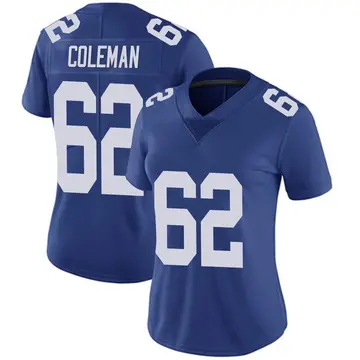 Nike Davon Coleman Women's Limited New York Giants Royal Team Color Vapor Untouchable Jersey