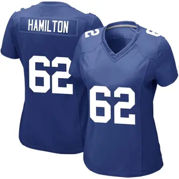 Nike Devery Hamilton Women's Game New York Giants Royal Team Color Jersey
