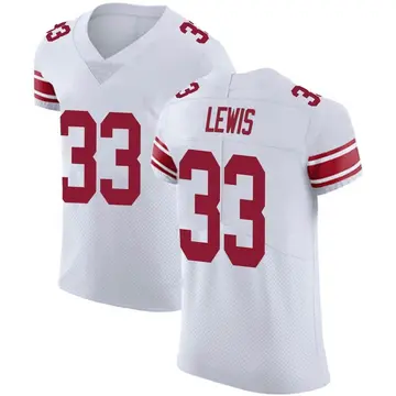 Nike Dion Lewis Men's Elite New York Giants White Vapor Untouchable Jersey