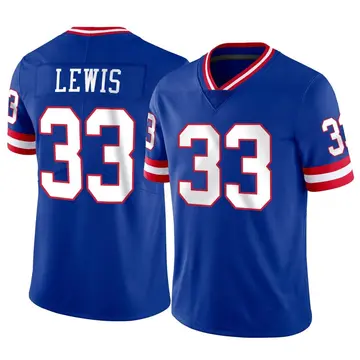 Nike Dion Lewis Men's Limited New York Giants Classic Vapor Jersey