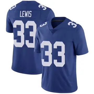 Nike Dion Lewis Men's Limited New York Giants Royal Team Color Vapor Untouchable Jersey