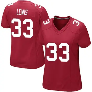 Nike Dion Lewis Women's Game New York Giants Red Alternate Jersey