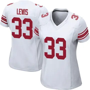 Nike Dion Lewis Women's Game New York Giants White Jersey