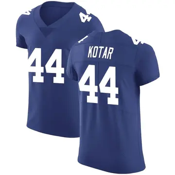 Nike Doug Kotar Men's Elite New York Giants Royal Team Color Vapor Untouchable Jersey