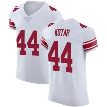 Nike Doug Kotar Men's Elite New York Giants White Vapor Untouchable Jersey