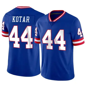 Nike Doug Kotar Men's Limited New York Giants Classic Vapor Jersey