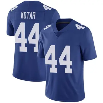 Nike Doug Kotar Men's Limited New York Giants Royal Team Color Vapor Untouchable Jersey