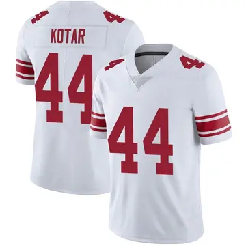 Nike Doug Kotar Men's Limited New York Giants White Vapor Untouchable Jersey