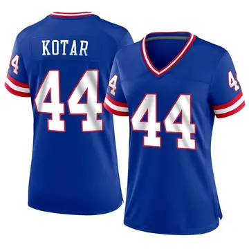 Nike Doug Kotar Women's Game New York Giants Royal Classic Jersey