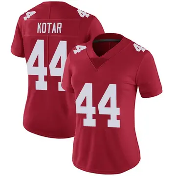 Nike Doug Kotar Women's Limited New York Giants Red Alternate Vapor Untouchable Jersey