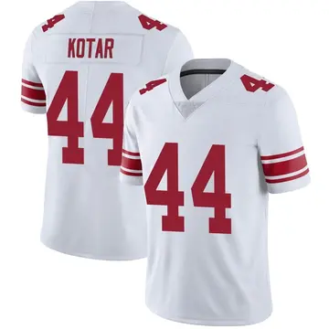 Nike Doug Kotar Youth Limited New York Giants White Vapor Untouchable Jersey