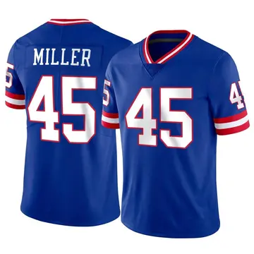 Nike Dre Miller Youth Limited New York Giants Classic Vapor Jersey