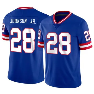 Nike Dwayne Johnson Jr. Youth Limited New York Giants Classic Vapor Jersey