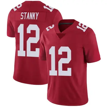 Nike Eddie Stanky Men's Limited New York Giants Red Alternate Vapor Untouchable Jersey