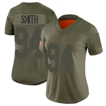 Nike Elerson Smith Women's Limited New York Giants Camo 2019 Salute to Service Jersey