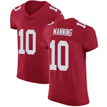 Nike Eli Manning Men's Elite New York Giants Red Alternate Vapor Untouchable Jersey