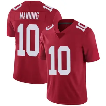 Nike Eli Manning Men's Limited New York Giants Red Alternate Vapor Untouchable Jersey