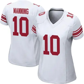 Nike Eli Manning Women's Game New York Giants White Jersey