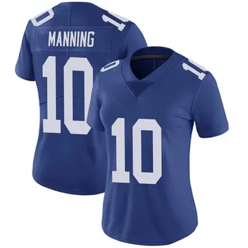 Nike Eli Manning Women's Limited New York Giants Royal Team Color Vapor Untouchable Jersey