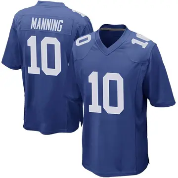 Nike Eli Manning Youth Game New York Giants Royal Team Color Jersey