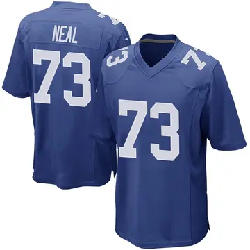 Nike Evan Neal Men's Game New York Giants Royal Team Color Jersey