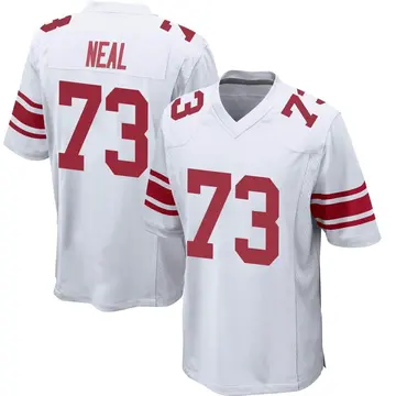 Nike Evan Neal Men's Game New York Giants White Jersey